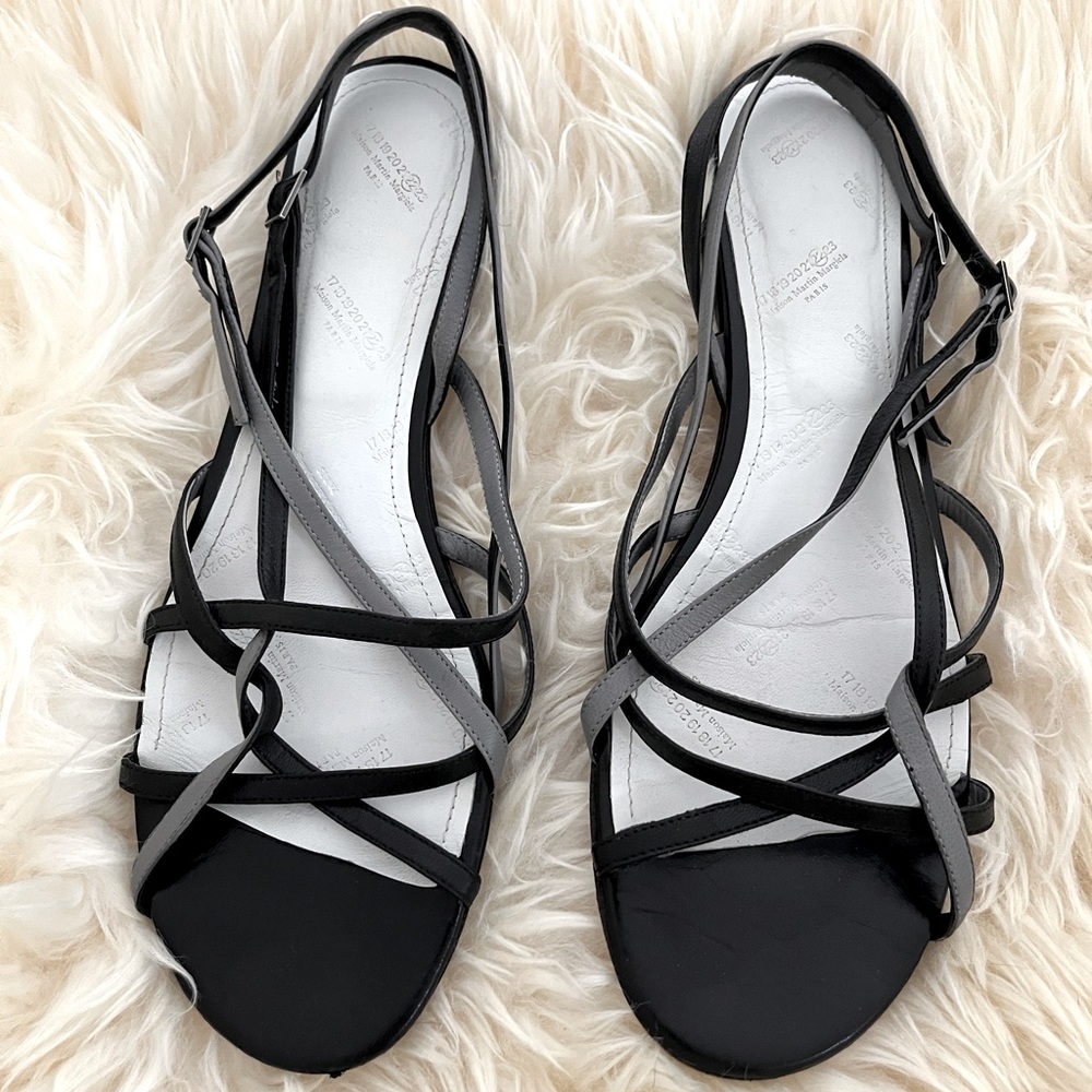 Maison Margiela two-tone black and grey sandals